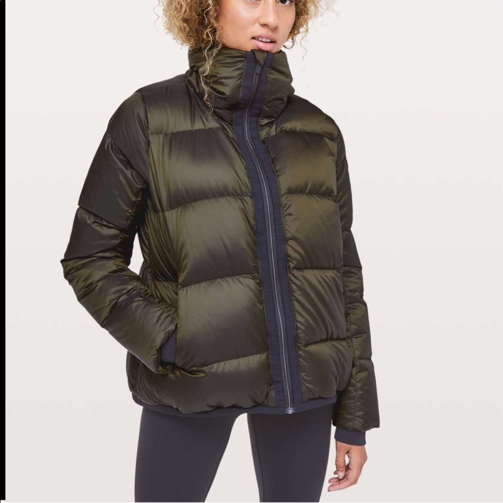 NWT Lululemon Cloudscape Jacket Dark Olive-Sz 10